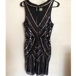 Sequenced cocktail dress